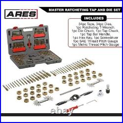 10079-76-Piece Master Ratcheting Tap and Die Set Metric and SAE Sizes