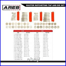 10079-76-Piece Master Ratcheting Tap and Die Set Metric and SAE Sizes