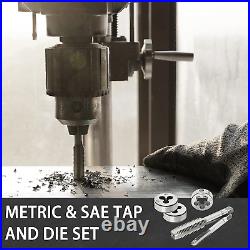 110PCS Tap and Die Set, Metric Size Standard Threading Tool Set M2-M18