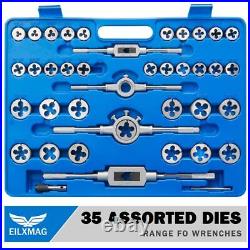110PCS Tap and Die Set, Metric Tap and Die Rethreading Kit, Thread Chaser Set