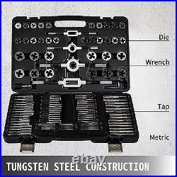 110Pcs Tap and Die Set, Include Metric Tap and Die Set M2-M18, Tungste