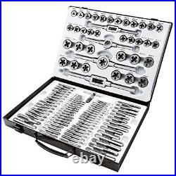 110Pcs Tap and Die Sets, Thread Coated Metric Tap and Die Set M2-M18 110 Pcs