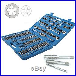 110 PCS Tap and Die Combination Set Tungsten Steel Case Kit Metric