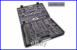110 PCS Tap and Die Combination Set Tungsten Steel METRIC Wrench Screw GOOD