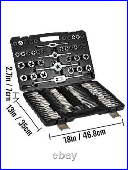 110 Pcs Tap & Die Set Tungsten Steel Titanium Metric Tool & Die Combination Set