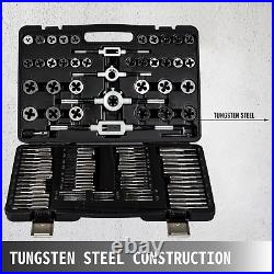 110 Pcs Tap & Die Set Tungsten Steel Titanium Metric Tool & Die Combination Set