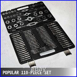 110 Pcs Tap&Die Set Tungsten Steel Titanium Metric Tool Tap&Die Combination Set