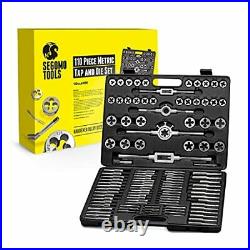 110 Piece Hardened Alloy Steel Metric Tap And Die Threading 110 Piece Metric