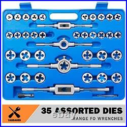 110 Piece Hardened Alloy Steel Metric Tap And Die Threading Tool Set Sae Standar