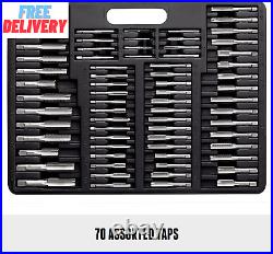 110 Piece Hardened Alloy Steel Metric Tap and Die Threading Tool Set with Storag