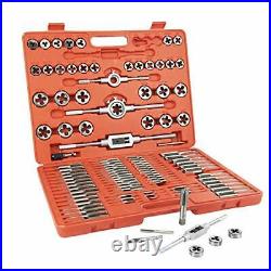 110 Piece Metric Bearing Steel Tap and Die Set with Carrying Case