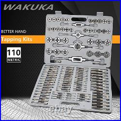 110 Piece Tap and Die Set(Metric)Threading Tool Set with Storage Case Metric T