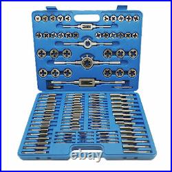 110pcs/Set Tap and Die Combination Set Tungsten Steel Titanium SAE Metric Tools