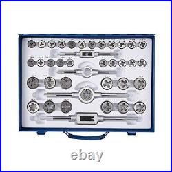 110pcs Standard Sae And Metric Bearing Steel Tap And Die Rethreading Kit