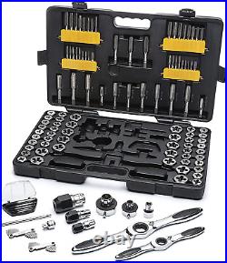 114 Pc. Sae/Metric Ratcheting Tap and Die Set 82812