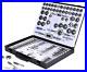 115PCS Sae and Metric Bearing Steel Tap and Die Rethreading Kit with Me