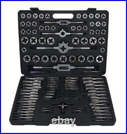 115pc Metric MM + Imperial UNF UNC Pipe Thread Tap and Die Rethreader Set