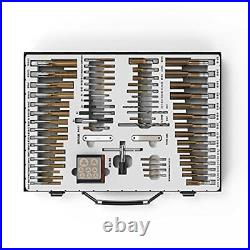 131PCS Sae and Metric Coated Bearing Steel Tap and Die Rethreading Kit Toolboxes