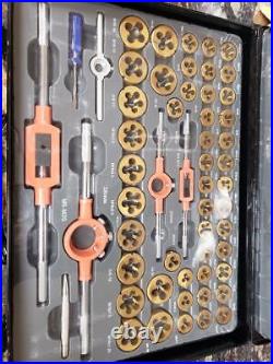 131pcs Sae And Metric Coated Bearing Steel Tap And Die Rethreading K (YTP013949)