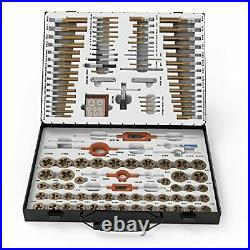 131pcs Sae And Metric Coated Bearing Steel Tap And Die Rethreading Kit