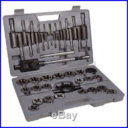 45 Pc Tungsten Steel Tap And Die Set Metric Wrench Cuts Bolts M6-m24 Fervi M100