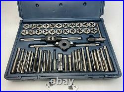 50pc Classic Craftsman Metric & SAE Tap & Die Set (ALL Sizes Present) USA MADE