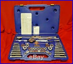 53 Piece Metric Tap and Hex Die Set Irwin Hanson 26394 USA Made 3MM to 18MM