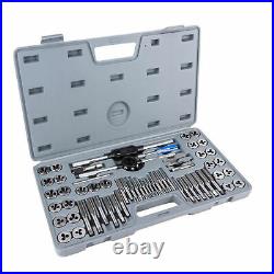 60Pcs Tap and Die Set Quality Alloy Steel Metric Imperial Thread Taper Drill US