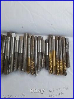 67 x Metric Tap and Dies Engineering Tools Job Lot See Photos for Sizes