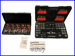 75 Pcs. GearWrench SAE/Metric Ratcheting Tap & Die Drive + 131 Thread Repair Kit