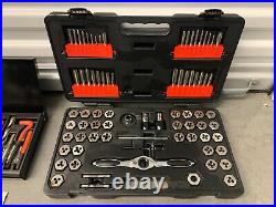 75 Pcs. GearWrench SAE/Metric Ratcheting Tap & Die Drive + 131 Thread Repair Kit