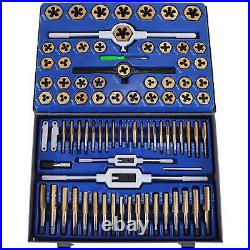 86PCS Tap Die Set Combination Metric Tap Die Sae Tap Tungsten Steel Titanium SAE