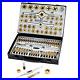 86 Piece Tap and Die Set Bearing Steel SAE and Metric Too, Titanium Coated with