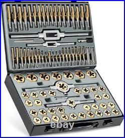 86pc ALL-IN-ONE Tap and Die Set SAE and Metric Titanium Coated Steel Tool