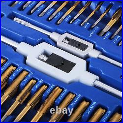 86pc Tap and Die Combination Set Tungsten Steel Titanium SAE and Metric Tools