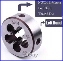 ATOPLEE 11pcs Metric Left Hand Thread Die Set M3-M20