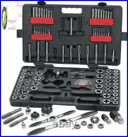 Arwrench 114 Pc. Ratcheting Tap And Die Set, Sae/Metric 82812