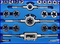 BGS Germany 110-pc Tap and Die Set SAE UNC UNF 4/40-3/4 M6-M18 Metric Combined