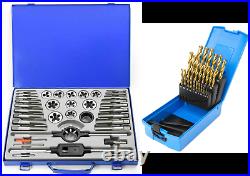Craft Pro by PRESTO M6-M24 Metric Tap & Die Set & PRESTO 1.0-13mm Tin HSS Drills