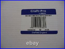 Craft Pro by PRESTO M6-M24 Tap & Die Set & ARS Cobalt 1mm-10mm x 0.5mm left hand