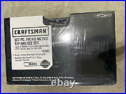 Craftsman 107 PC Tap & Die Set, Carbon Steel, Metric/Standard Inch SAE/MM