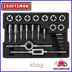 Craftsman 23 Piece Tap And Die Set Tool Standard SAE Size Large Plug Taps New