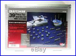 Craftsman 39 Piece METRIC Tap and Die Set 52383 Made in USA Brand New