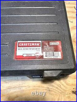 Craftsman 39 pc. Metric Tap and Die Set With Hard Case 52383 LIKE NEW