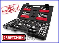 Craftsman 75 Pcs Tap & Die Set with Case SAE Metric Damaged Nuts Bolts Threads Nut