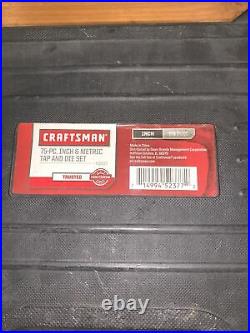 Craftsman 75-piece SAE + Metric Combination Tap & Die Carbon Steel Set 52377