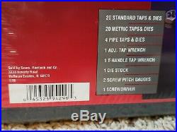Craftsman Tools USA 50pc Tap and Die Set SAE/Metric 952381 Made in USA