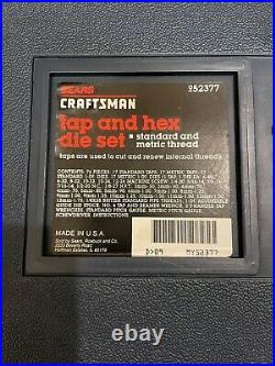 Craftsman USA Made 76 Piece Tap & Hex Die Set Usa, Sae & Metric #52377