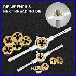 Die and Tap Set in SAE and Metric, Hex Threading Dies for External Threads