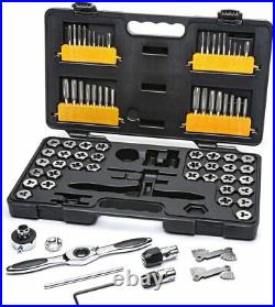 GEARWRENCH 75 Piece Ratcheting Tap and Die Set, SAE/Metric 3887 New US